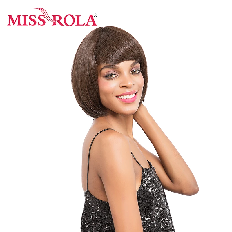 Miss Rola Short Synthetic Wigs Heat Resistant 4# Kanekalon Pelucas Sinteticas Resistentes Al Calor 1Pc Short Straight Hair Wigs
Miss Rola Short Synthetic Wigs Heat Resistant 4# Kanekalon Pelucas Sinteticas Resistentes Al Calor 1Pc Short Straight Hair Wigs