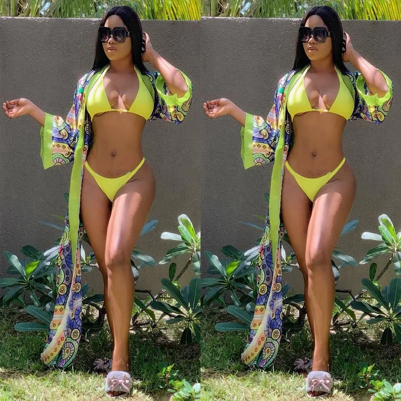 2019Sexy fashion casual bikini summer three-piece fashion women's African print bikini beach swimsuit
2019Sexy fashion casual bikini summer three-piece fashion women's African print bikini beach swimsuit