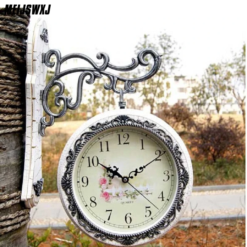 Vintage Double sided Wall Clock Saat Relogio de Parede Watch Large Digita Wall Clocks Horloge Murale Duvar Saati Reloj de Pared
Vintage Double sided Wall Clock Saat Relogio de Parede Watch Large Digita Wall Clocks Horloge Murale Duvar Saati Reloj de Pared