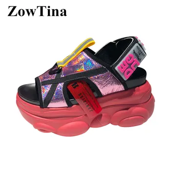 Women Red Platform Casual Sandals 8cm Wedge Heels Beach Summer Shoes Woman White Zapatillas Femmes Fashion Chaussure Mujer Shoes
Women Red Platform Casual Sandals 8cm Wedge Heels Beach Summer Shoes Woman White Zapatillas Femmes Fashion Chaussure Mujer Shoes
