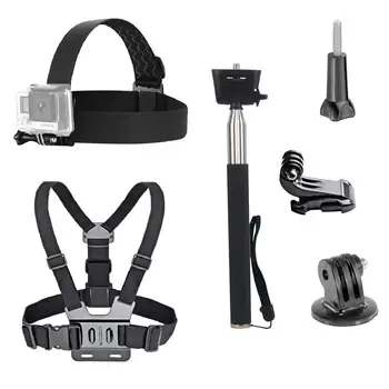 HFES 3 in 1 Universal Waterproof Action Camera Accessories Bundle Kit - Head Strap Mount/Chest Harness/Selfie Stick Compa
HFES 3 in 1 Universal Waterproof Action Camera Accessories Bundle Kit - Head Strap Mount/Chest Harness/Selfie Stick Compa