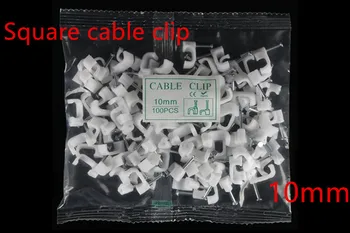 100pcs/bag 10mm Square White Clamps Holder Wire Electrical Fasten Wall Insert Cord Fixer Steel Plastic Tower Nails Cable Clips F
100pcs/bag 10mm Square White Clamps Holder Wire Electrical Fasten Wall Insert Cord Fixer Steel Plastic Tower Nails Cable Clips F
