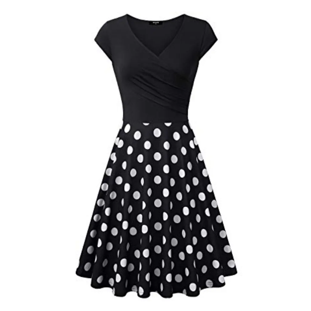 JAYCOSIN 2019 Hot Sale Summer Women Dress White Dots Short Sleeve Cross V-Neck Vintage Elegant Flared Pleated Sundress 9031918
JAYCOSIN 2019 Hot Sale Summer Women Dress White Dots Short Sleeve Cross V-Neck Vintage Elegant Flared Pleated Sundress 9031918
