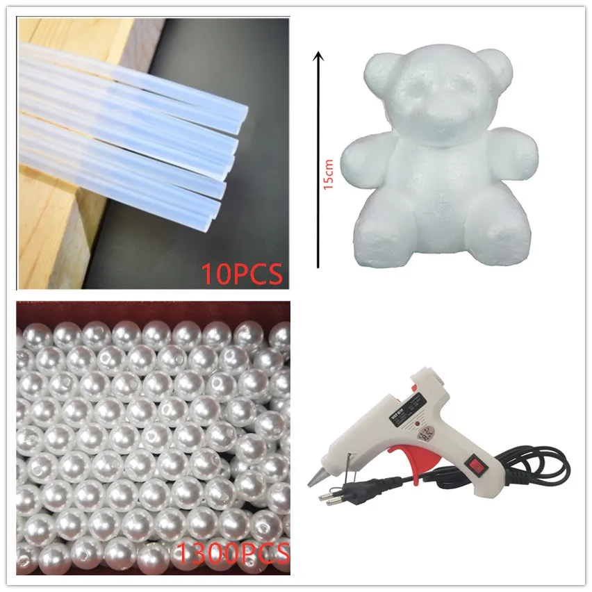 DIY Gift for Valentine's Day Foam Bear Mold Artificial Imitation Pearls Bear Toy Wedding Decoration Gifts
DIY Gift for Valentine's Day Foam Bear Mold Artificial Imitation Pearls Bear Toy Wedding Decoration Gifts