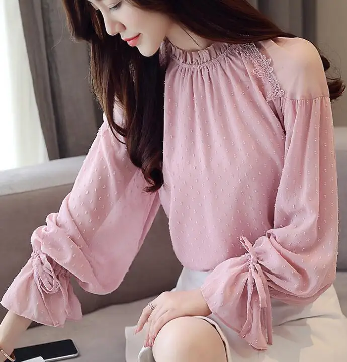 2018 Autumn New Arrival High Quality Hot Sale Elegant Perspective Stand Collar Solid Color Lantern Sleeve Woman Lace Chiffon Top
2018 Autumn New Arrival High Quality Hot Sale Elegant Perspective Stand Collar Solid Color Lantern Sleeve Woman Lace Chiffon Top