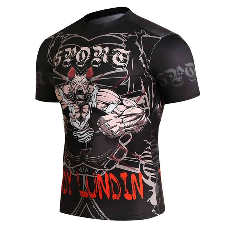 2019 New Compression Shirt Rashguard Short Sleeve 3D Print BJJ Jiu Jitsu T-shirt Men's MMA Fitness Bodybuilding Tops
2019 New Compression Shirt Rashguard Short Sleeve 3D Print BJJ Jiu Jitsu T-shirt Men's MMA Fitness Bodybuilding Tops