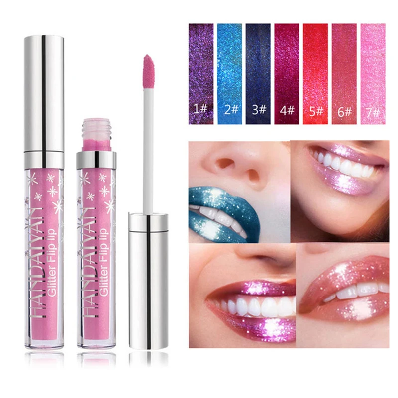 7 Color Lip Gloss HANDAIYAN Glitter Lip Gloss Liquid Metal Lipstick Long Lasting Waterproof Lipstick Shine Dimond Flip Lip Gloss
7 Color Lip Gloss HANDAIYAN Glitter Lip Gloss Liquid Metal Lipstick Long Lasting Waterproof Lipstick Shine Dimond Flip Lip Gloss