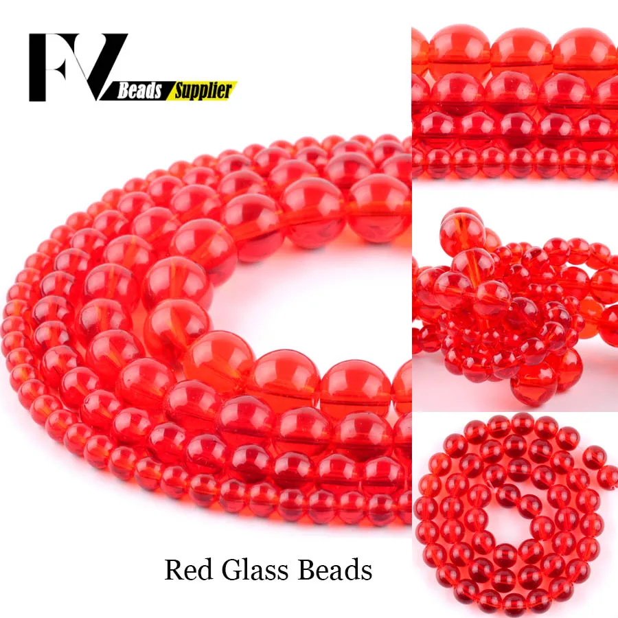 Smooth Red Glass Round Loose Beads for Jewelry Making 4 6 8 10 12mm Ball Beads Diy Women Bracelets Necklace Accessories
Smooth Red Glass Round Loose Beads for Jewelry Making 4 6 8 10 12mm Ball Beads Diy Women Bracelets Necklace Accessories
