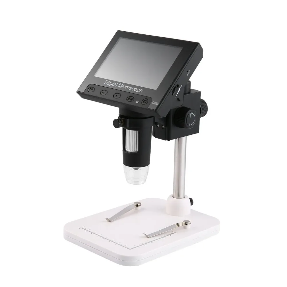 

1000X USB LCD Electronic Microscope Digital Video Microscope Camera 4.3 Inch HD OLED Endoscope Magnifying Camera LED lights