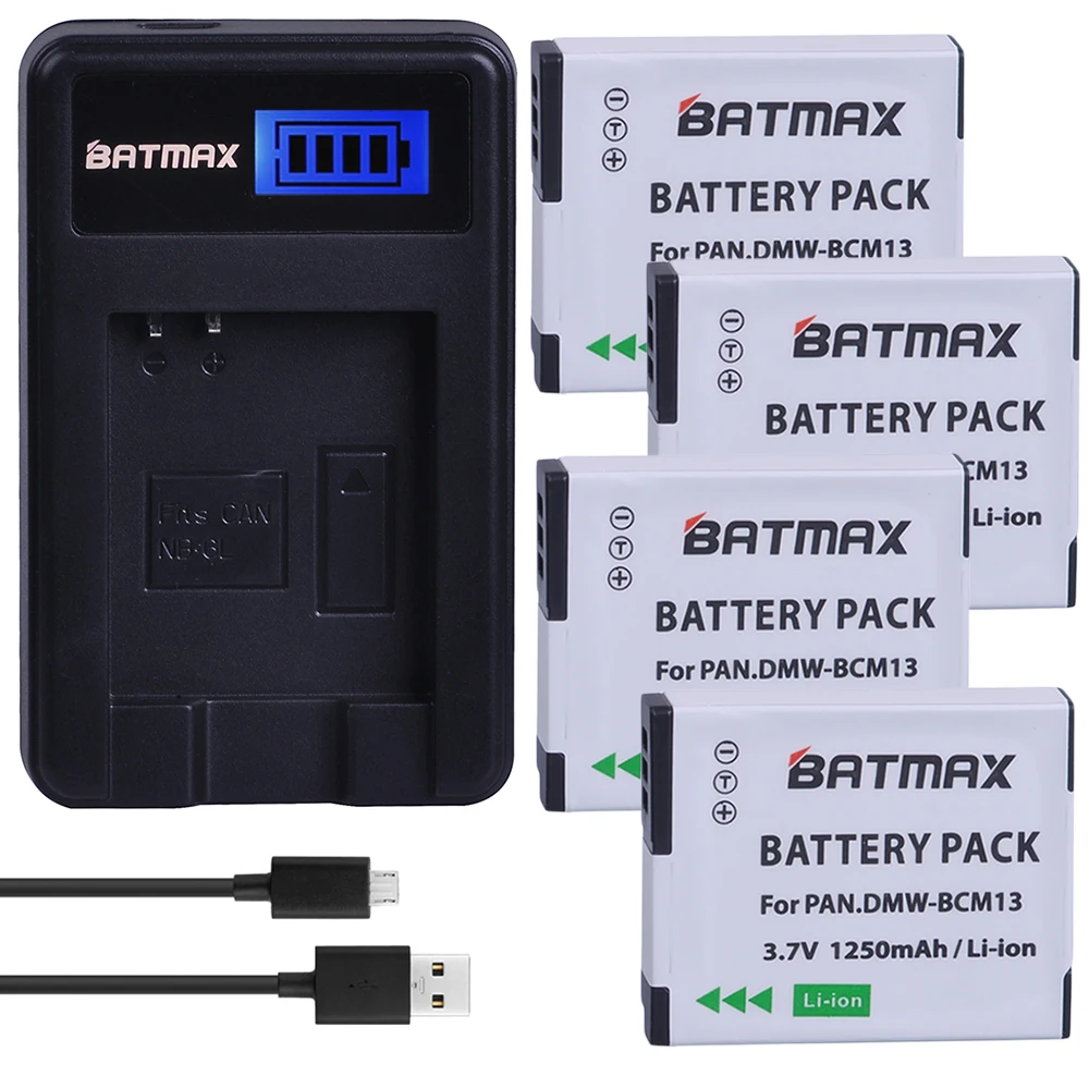 Аккумуляторная батарея Batmax 4 в упаковке DMW-BCM13 BCM13 DMWBCM13 + зарядное устройство USB с ЖК-дисплеем для Panasonic Lumix ZS40,TZ60,ZS45,TZ57,ZS50,TZ70,ZS27,TZ37,TZ41
Аккумуляторная батарея Batmax 4 в упаковке DMW-BCM13 BCM13 DMWBCM13 + зарядное устройство USB с ЖК-дисплеем для Panasonic Lumix ZS40,TZ60,ZS45,TZ57,ZS50,TZ70,ZS27,TZ37,TZ41
