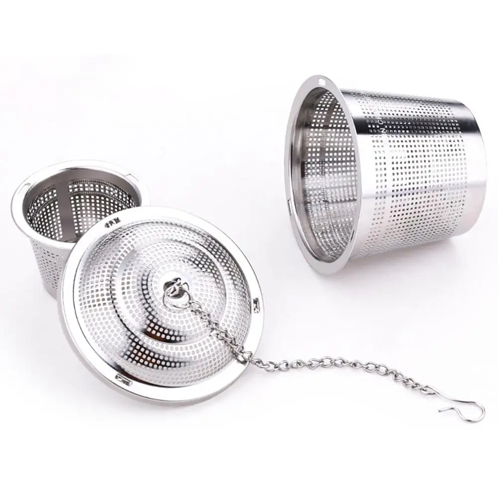 304 Stainless Steel Tea Ball Strainer Reusable Tea Herb Locking Filter Infuser for Pot-stewed Seasoning Stewing soup Spices Mug
304 Stainless Steel Tea Ball Strainer Reusable Tea Herb Locking Filter Infuser for Pot-stewed Seasoning Stewing soup Spices Mug