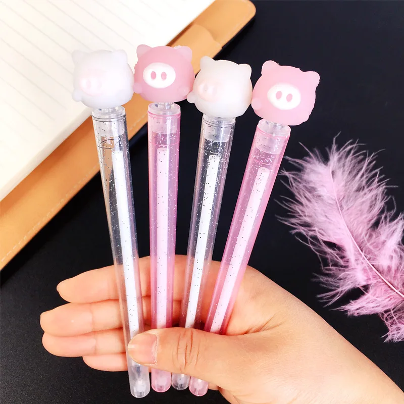 2Pcs Cute Rotatable Pig Gel Pens Kawaii 0.5mm Black Ink Neutral Pen Material Escolar Stationery School Writing Supplies
2Pcs Cute Rotatable Pig Gel Pens Kawaii 0.5mm Black Ink Neutral Pen Material Escolar Stationery School Writing Supplies