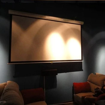 Fast Free Delivery! 72 inch 16:9 High Contrast Manual Projector Screens Pull-Down Projection Screen Self-locking
Fast Free Delivery! 72 inch 16:9 High Contrast Manual Projector Screens Pull-Down Projection Screen Self-locking