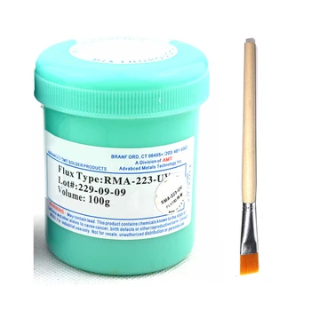 Free Shipping 100g RMA-223-UV BGA PCB Flux Paste No-Clean Solder / SMD Soldering Paste Flux Grease flux rma 223 +BGA brush
Free Shipping 100g RMA-223-UV BGA PCB Flux Paste No-Clean Solder / SMD Soldering Paste Flux Grease flux rma 223 +BGA brush