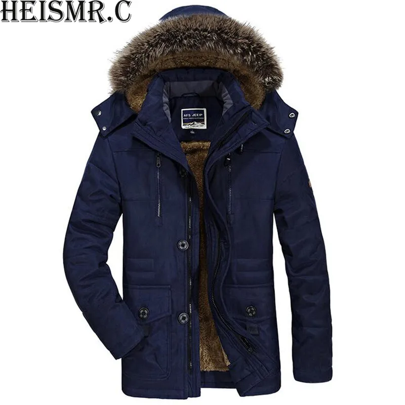 New Men's Winter Jacket Mens Brand Plus Velvet Hooded Padded Male Casual Warm Fleece Fur Collar Parkas Cold Winter Coat H8K74
New Men's Winter Jacket Mens Brand Plus Velvet Hooded Padded Male Casual Warm Fleece Fur Collar Parkas Cold Winter Coat H8K74