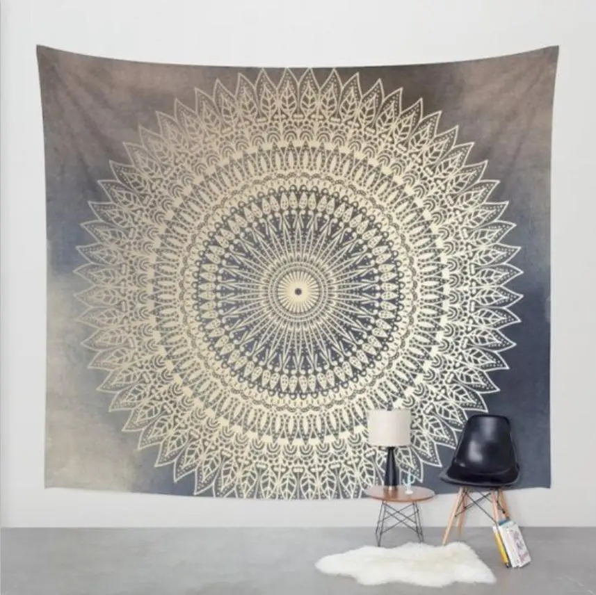 Simple Gray Indian Mandala Tapestry Home Decorative Hanging Wall Tapestries Colored Printed Bohemian Tapete Art Carpet Yoga Mat
Simple Gray Indian Mandala Tapestry Home Decorative Hanging Wall Tapestries Colored Printed Bohemian Tapete Art Carpet Yoga Mat