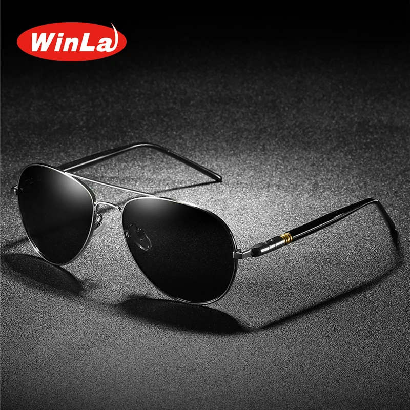 Winla Brand Design Classic Pilot Driving Polarized Sunglasses Men Fashion Eyewear Metal Frame Vintage Male Oculos UV400 WL8026
Winla Brand Design Classic Pilot Driving Polarized Sunglasses Men Fashion Eyewear Metal Frame Vintage Male Oculos UV400 WL8026
