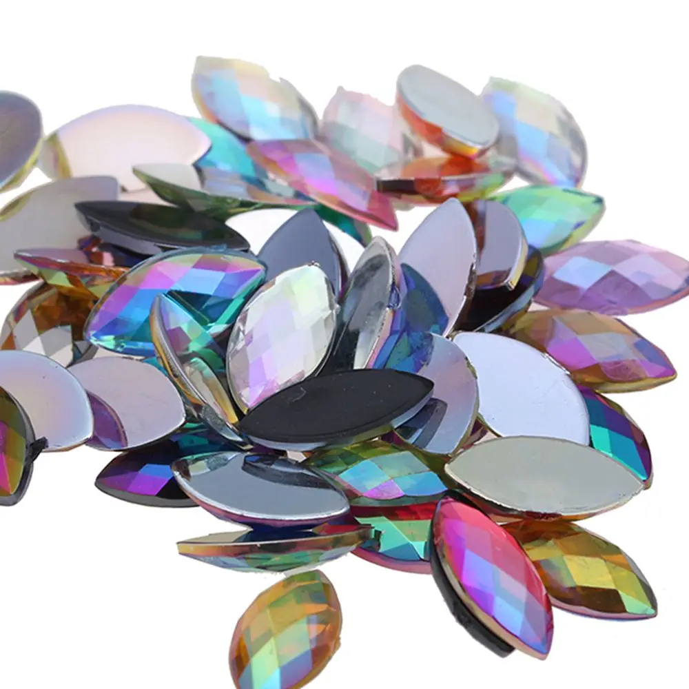 Acrylic Rhinestones Marquise Earth Face 7x15mm 30pcs Flat back Beads AB Colors Shiny DIY Jewelry Glue On Craft Art Accessories
Acrylic Rhinestones Marquise Earth Face 7x15mm 30pcs Flat back Beads AB Colors Shiny DIY Jewelry Glue On Craft Art Accessories