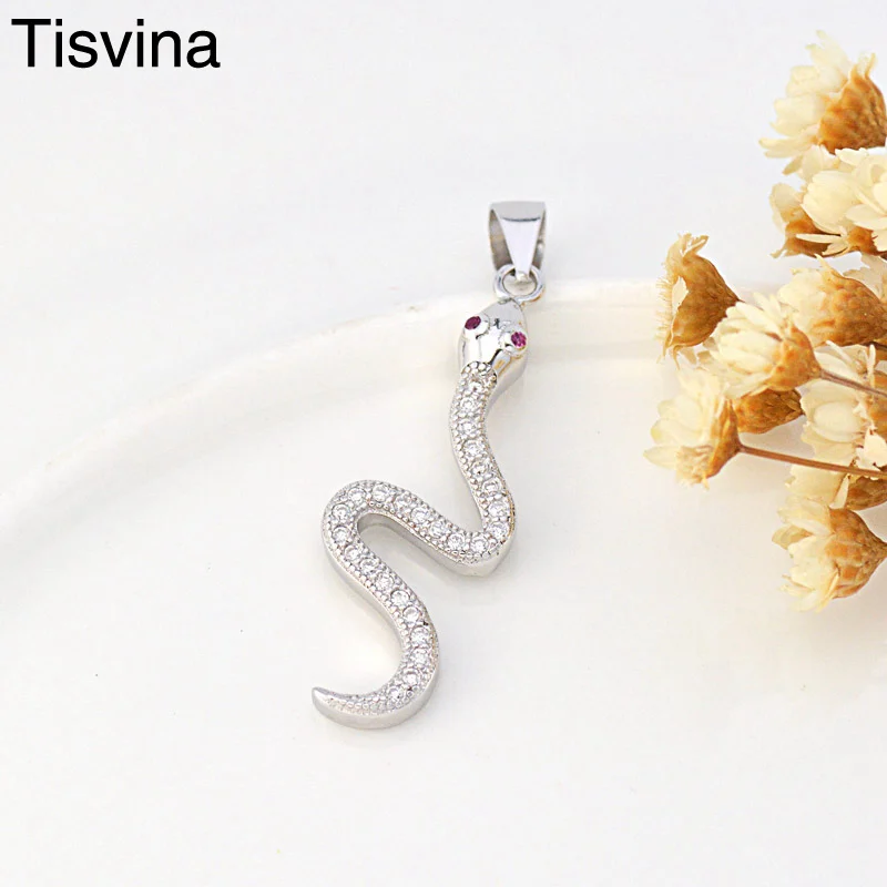 Tisvina 5 Snake Necklace Pendants Real 925 Sterling Silver for women men Animal pendant Inlaid Zircon Vintage jewelry Best Sell
Tisvina 5 Snake Necklace Pendants Real 925 Sterling Silver for women men Animal pendant Inlaid Zircon Vintage jewelry Best Sell