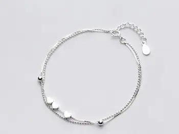 100% Real. 925 Sterling Silver Fine Jewelry Double Rows/ Multi-Layers Three-Hearts chain Bracelet with round Ball Bead GTLS500
100% Real. 925 Sterling Silver Fine Jewelry Double Rows/ Multi-Layers Three-Hearts chain Bracelet with round Ball Bead GTLS500