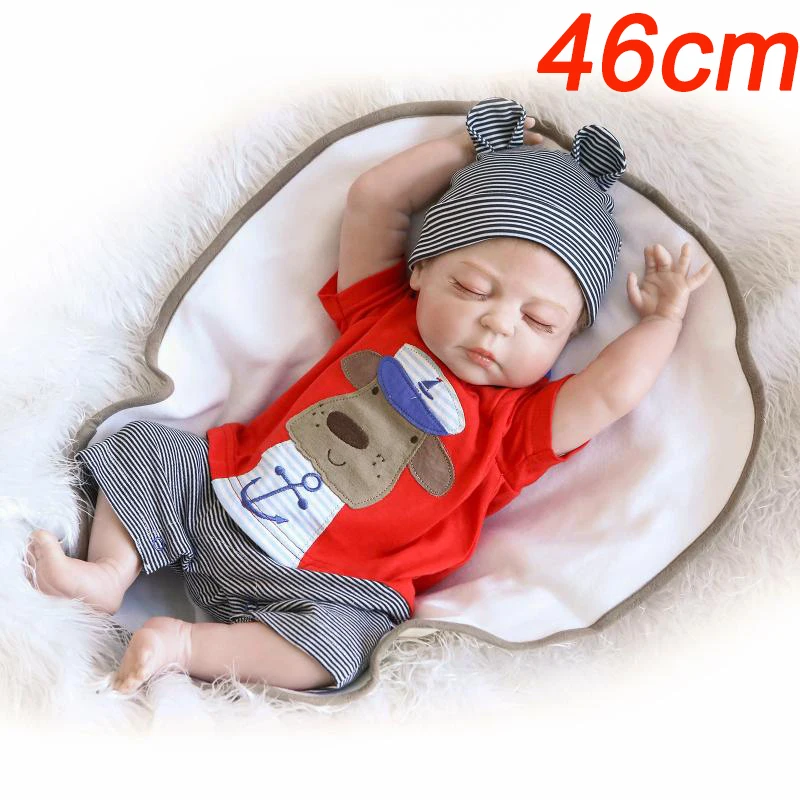 46cm bebes reborn menino fashion dolls full vinyl silicone body reborn boy baby doll gift for kids fake baby newborn doll
46cm bebes reborn menino fashion dolls full vinyl silicone body reborn boy baby doll gift for kids fake baby newborn doll
