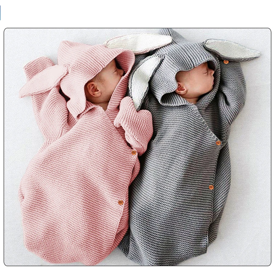 Adorable Rabbit Baby Stroller Sleeping Bag Spring Autumn Newborn Infant Knitted Swaddle Wrap Nest Envelopes For Toddler Kid
Adorable Rabbit Baby Stroller Sleeping Bag Spring Autumn Newborn Infant Knitted Swaddle Wrap Nest Envelopes For Toddler Kid