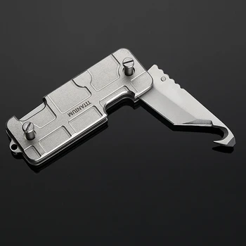 H1023 TC4 titanium key folder sickle hook knife multi-function package unpacking knife rescue cut rope tools EDC
H1023 TC4 titanium key folder sickle hook knife multi-function package unpacking knife rescue cut rope tools EDC