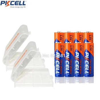 8 x PKCELL LR6 AA Alkaline Battery and Battery Box 2PC For Infrared thermometer Electronic thermometer
8 x PKCELL LR6 AA Alkaline Battery and Battery Box 2PC For Infrared thermometer Electronic thermometer