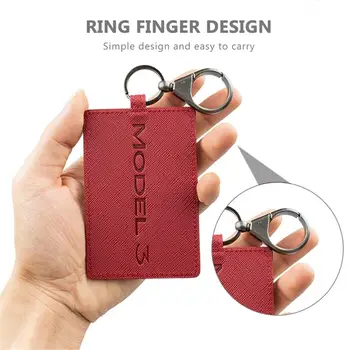 100*66mm Red/Black/Blue New Leather Key Card Holder Protector Cover Key Chain For Tesla Model 3 Key Case For Car Key Case
100*66mm Red/Black/Blue New Leather Key Card Holder Protector Cover Key Chain For Tesla Model 3 Key Case For Car Key Case