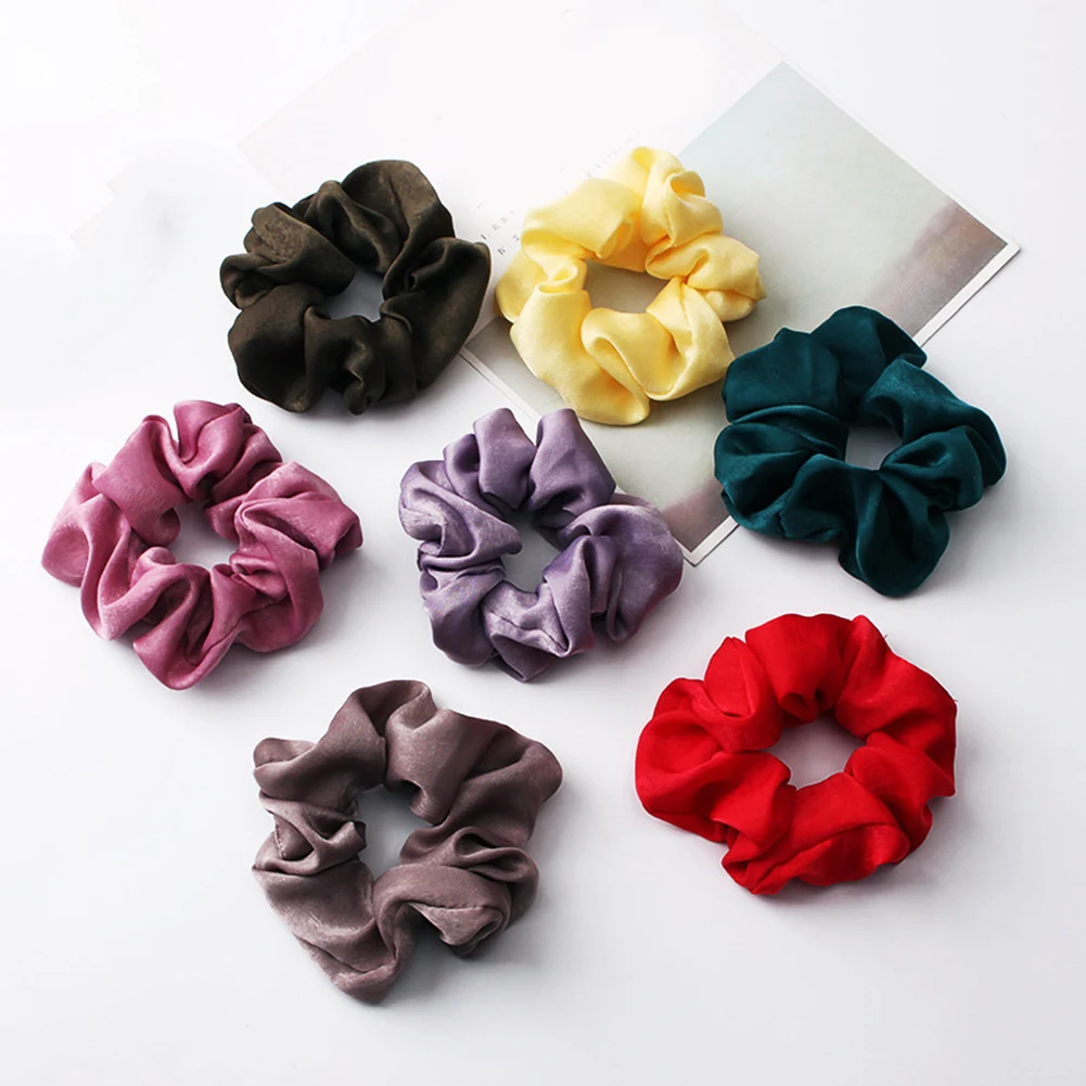 30 Colors Silk Women Hair Scrunchies Solid Color Soft Lady Elastic Hair Bands Trendy Girls Headwear Silky Loop Ponytail Holder
30 Colors Silk Women Hair Scrunchies Solid Color Soft Lady Elastic Hair Bands Trendy Girls Headwear Silky Loop Ponytail Holder