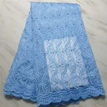 Beautifical Guipure lace fabric for big occasion 2018 New arrival sky blue cord lace with stones african fabric 5yards /lot
Beautifical Guipure lace fabric for big occasion 2018 New arrival sky blue cord lace with stones african fabric 5yards /lot