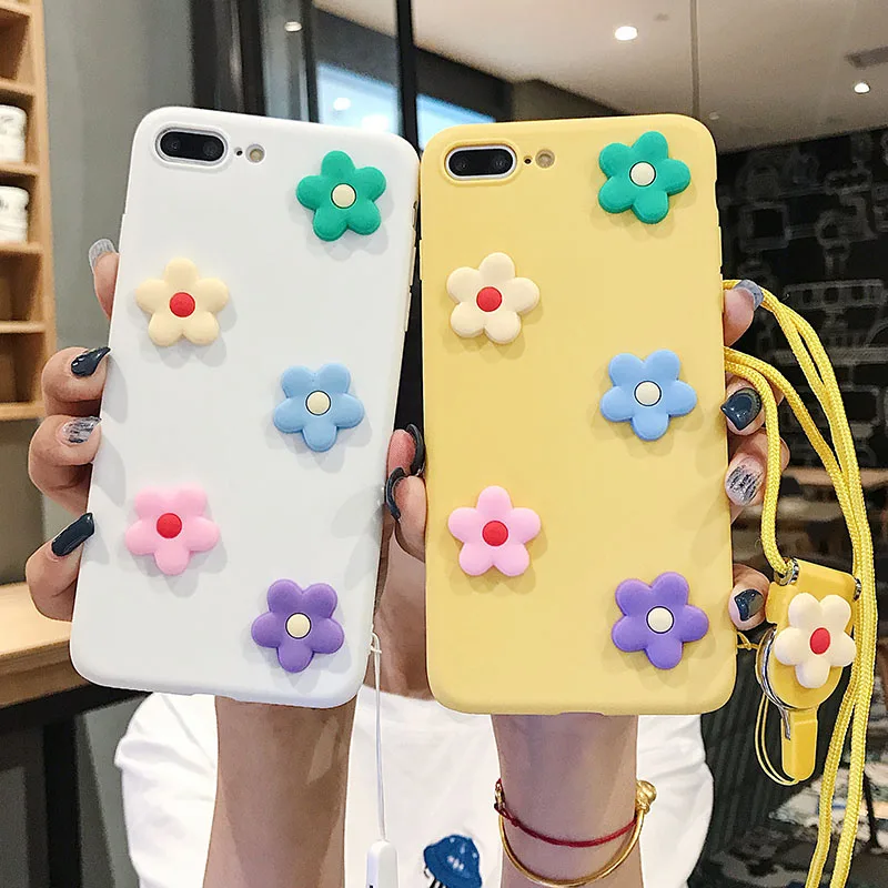 Cartoon 3D Flowers Phone Cases For iPhone XR XS Max 6 6S 7 8 Plus X Candy Color Soft TPU Full Body Floral Back Cover Conque
Cartoon 3D Flowers Phone Cases For iPhone XR XS Max 6 6S 7 8 Plus X Candy Color Soft TPU Full Body Floral Back Cover Conque