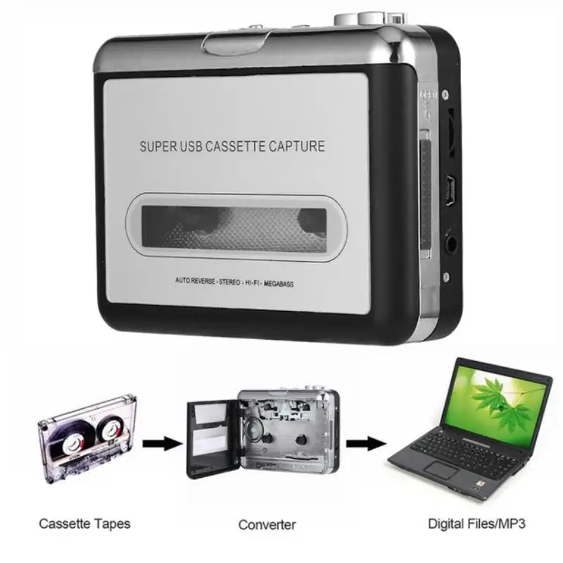 2018 Tape to PC Super Cassette To MP3 Audio Music CD Digital Player Converter Capture Recorder +Headphone USB 2.0 Drop Shipping
2018 Tape to PC Super Cassette To MP3 Audio Music CD Digital Player Converter Capture Recorder +Headphone USB 2.0 Drop Shipping
