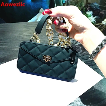Aoweziic South Korea For iPhone 11 pro max phone case silicone diagonal lanyard bag 6s 7 8Plus X XR XS MAX chain Card bag
Aoweziic South Korea For iPhone 11 pro max phone case silicone diagonal lanyard bag 6s 7 8Plus X XR XS MAX chain Card bag
