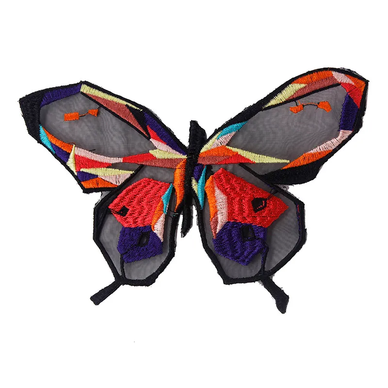 

5pieces Colorful Butterfly Design Embroidered Applique Sew On Patch Lace Clothes Patches Motifs Sewing Accessories TH172
