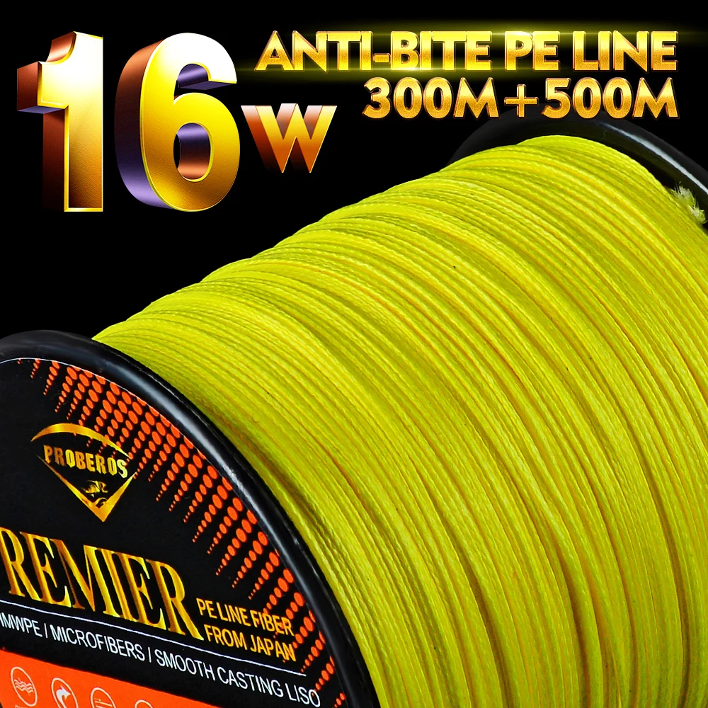 16 Stands PE Fishing Line 300M 500M 16 Weaves Super Strong Japan Braided Wire 40LB-300LB Multifilament PE Line
16 Stands PE Fishing Line 300M 500M 16 Weaves Super Strong Japan Braided Wire 40LB-300LB Multifilament PE Line