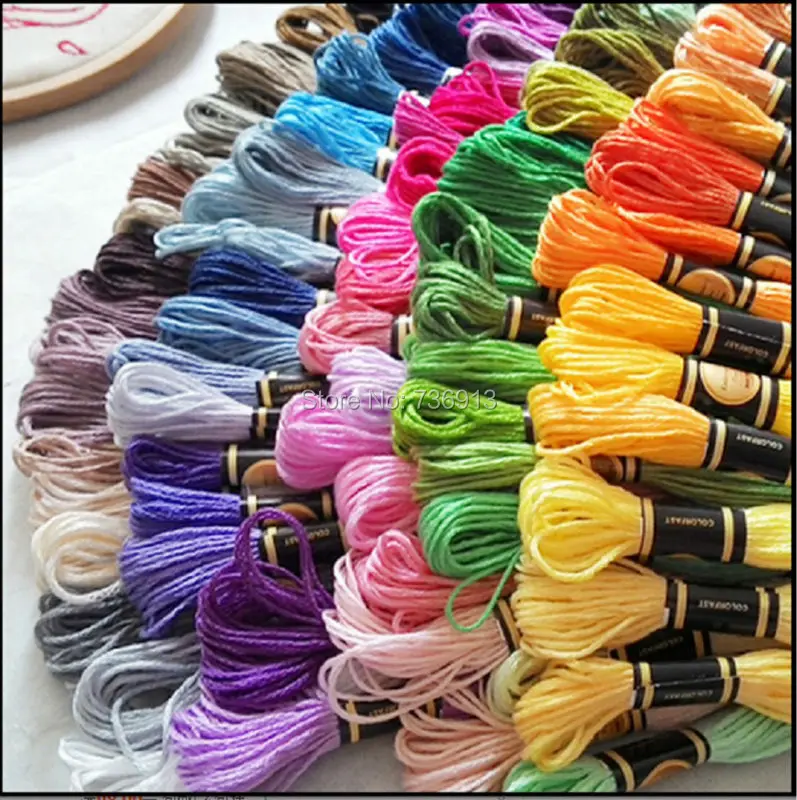 150 pieces/lot Cross Stitch Yarn Thread Floss--you can choose Your Own colors and quantity freely
150 pieces/lot Cross Stitch Yarn Thread Floss--you can choose Your Own colors and quantity freely