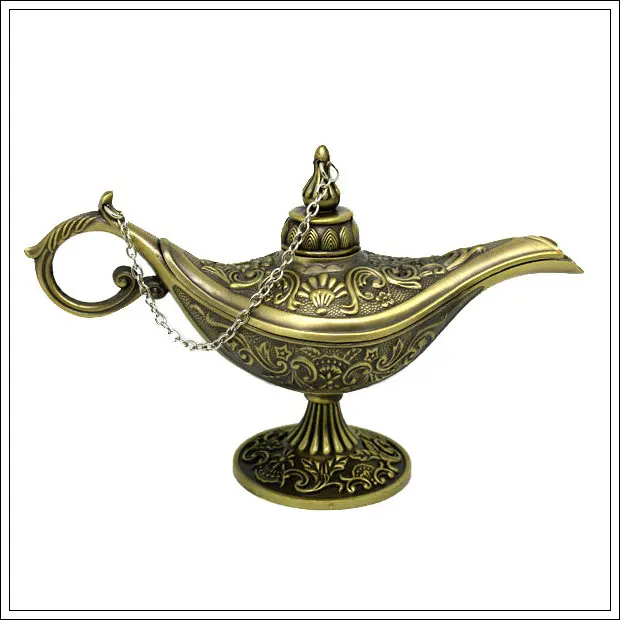 Factory Price Decor Antique Aladin Magic Lamp Home Decoration Collectible Easter Genie Lamp Souvenir
Factory Price Decor Antique Aladin Magic Lamp Home Decoration Collectible Easter Genie Lamp Souvenir