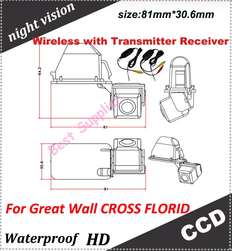 CCD Car Rear view Camera for Great Wall CROSS FLORID rearview parking back camera +2.4Ghz Wireless Signal Receiver/Transmitter
CCD Car Rear view Camera for Great Wall CROSS FLORID rearview parking back camera +2.4Ghz Wireless Signal Receiver/Transmitter