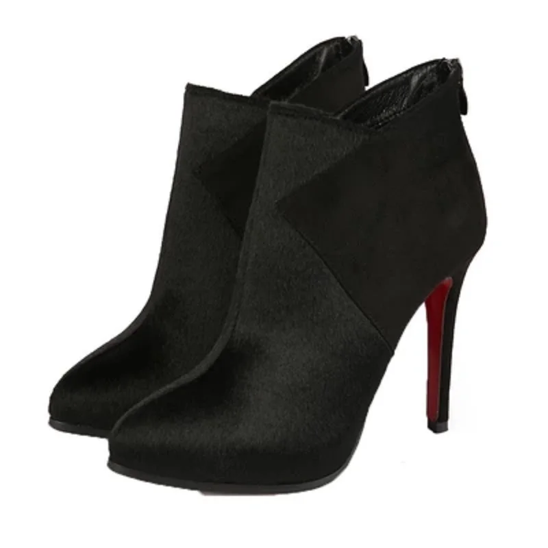 2018 autumn and winter boots high heel stiletto ladies shoes pointed fashion wild horsehair boots Martin boots women's boots
2018 autumn and winter boots high heel stiletto ladies shoes pointed fashion wild horsehair boots Martin boots women's boots