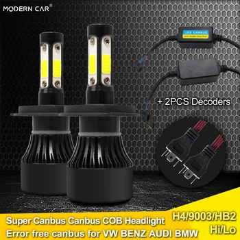 Modern Car COB H4 Led Bulb Light 60W White 6000lm 6500k 12V 24V 9003 HB2 LED Headlights Hi-Lo Super Canbus Headlamp+2x Decoders
Modern Car COB H4 Led Bulb Light 60W White 6000lm 6500k 12V 24V 9003 HB2 LED Headlights Hi-Lo Super Canbus Headlamp+2x Decoders