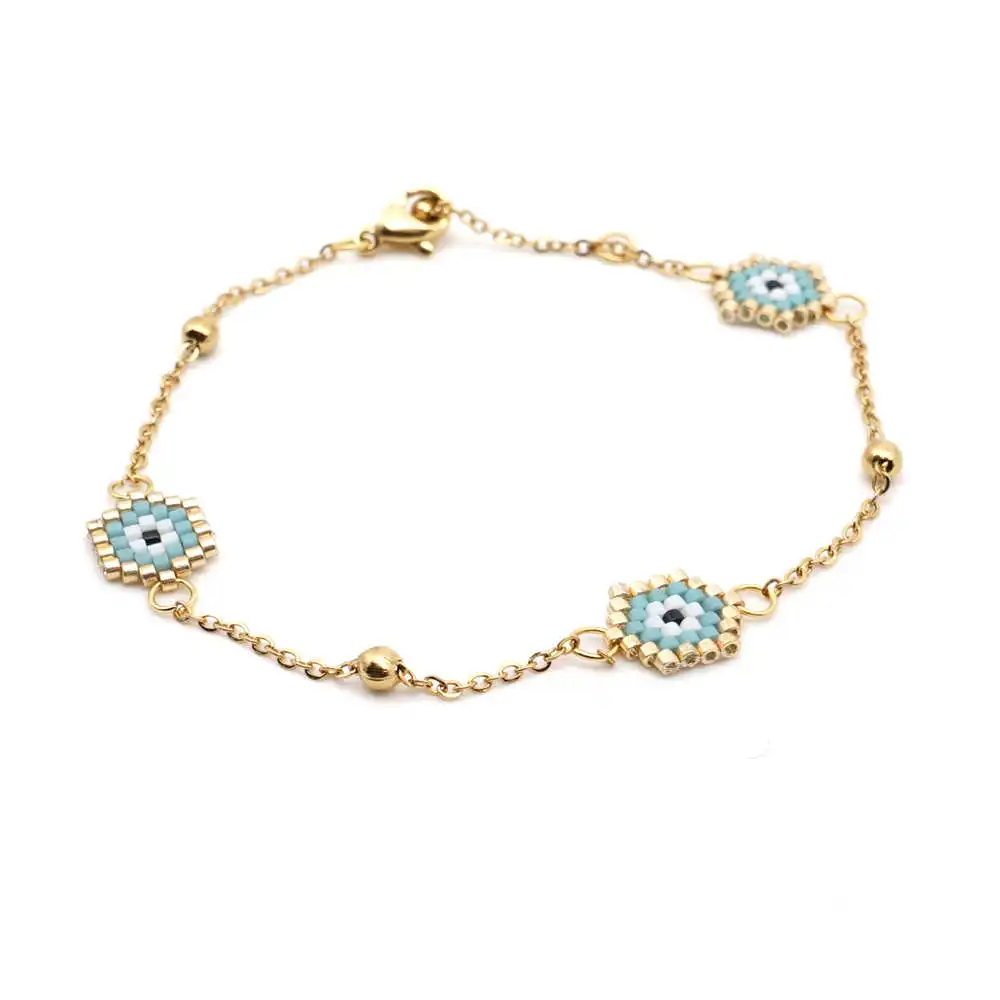 Go2boho Evil Eye Bracelet Jewelry Fashion 2020 MIYUKI Women Bracelets Stainless Steel Chain Turkish Eye Pulseras Jewellery
Go2boho Evil Eye Bracelet Jewelry Fashion 2020 MIYUKI Women Bracelets Stainless Steel Chain Turkish Eye Pulseras Jewellery