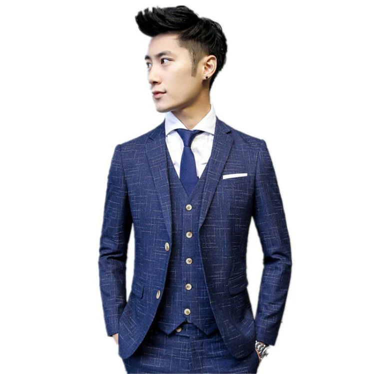 Jacket+Vest+Pants)Custom Slim Fit Suits Men's Wedding Suits Business Double Breasted High Quality Men's Casual Striped Tuxedo
Jacket+Vest+Pants)Custom Slim Fit Suits Men's Wedding Suits Business Double Breasted High Quality Men's Casual Striped Tuxedo