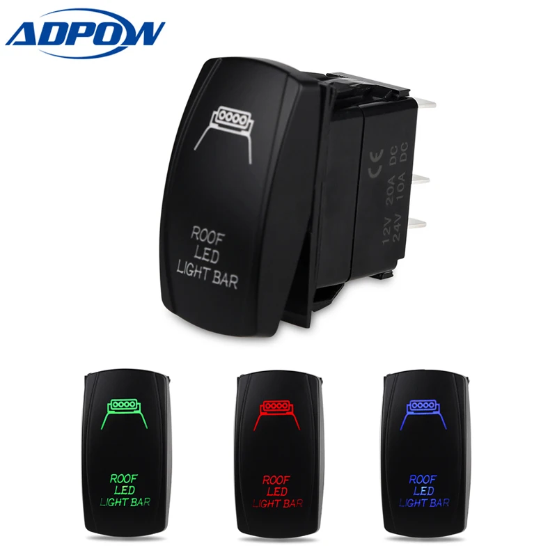 ADPOW 12V Waterproof Led Car Switch Boat Truck Light Toggle Switch 5pin ON-OFF Toggle Rocker Reverse Rear Light Switch
ADPOW 12V Waterproof Led Car Switch Boat Truck Light Toggle Switch 5pin ON-OFF Toggle Rocker Reverse Rear Light Switch
