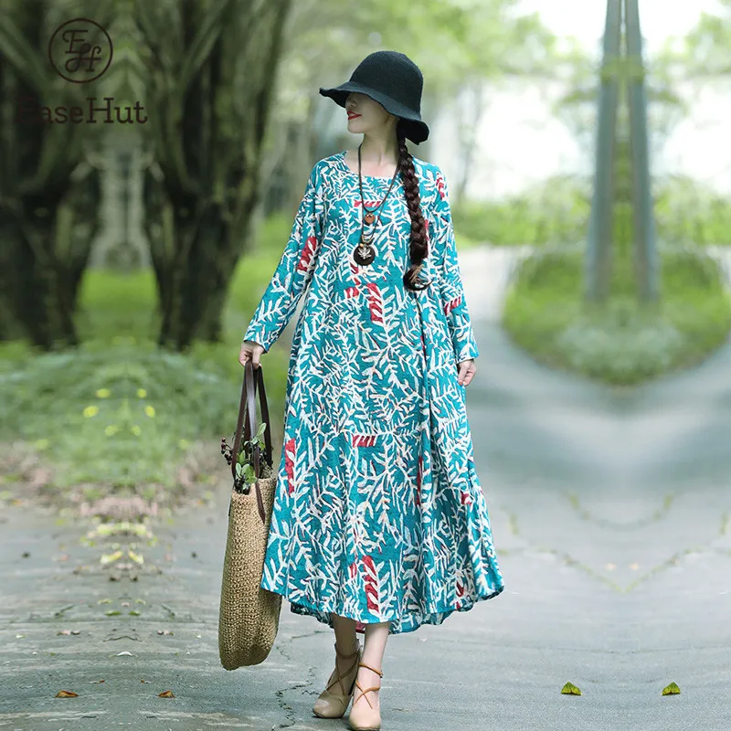 EaseHut Women Vintage Printed Dress 2019 Spring Autumn Korean Long Sleeve Casual Loose O-Neck Mori Girl Maxi Dresses Vestidos
EaseHut Women Vintage Printed Dress 2019 Spring Autumn Korean Long Sleeve Casual Loose O-Neck Mori Girl Maxi Dresses Vestidos
