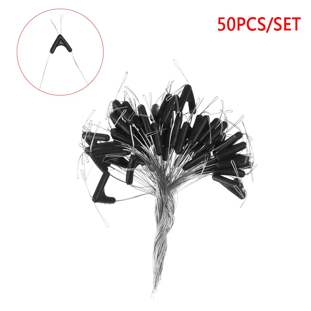 50/100Pcs Double Hooks Contactor Device Fishing Line Space Bifurcation Eight Type Space Bean Line Swivel Tying Tool
50/100Pcs Double Hooks Contactor Device Fishing Line Space Bifurcation Eight Type Space Bean Line Swivel Tying Tool