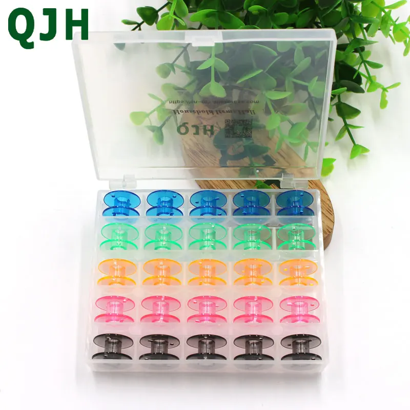 25Pcs/Set Empty Bobbins Sewing Machine Plastic Case Storage Box for Sewing Machine Spools With Thread Storage Case Sewing tools
25Pcs/Set Empty Bobbins Sewing Machine Plastic Case Storage Box for Sewing Machine Spools With Thread Storage Case Sewing tools