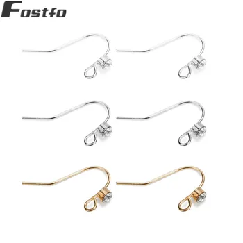 20pcs/lot Copper Gold/Silver Earrings Hook With Crystal Hook For Earrings Ear Wire DIY Jewelry Findings Accessories For Women
20pcs/lot Copper Gold/Silver Earrings Hook With Crystal Hook For Earrings Ear Wire DIY Jewelry Findings Accessories For Women