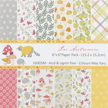 KSCRAFT 12pcs 6" Single-side Printed Autumn has come pattern creative papercraft art paper handmade scrapbooking kit set books
KSCRAFT 12pcs 6" Single-side Printed Autumn has come pattern creative papercraft art paper handmade scrapbooking kit set books