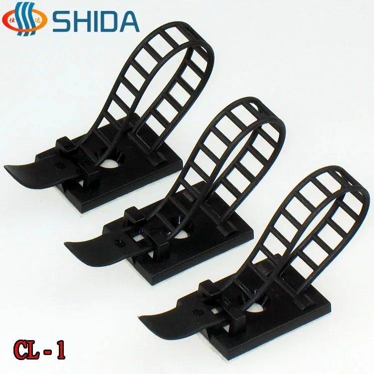100 PCS CL-1 White and Black 3M Adhesive Plastic Cable Clips Adjustable Cable Tie Fix Holder Clamp for Wire Ties
100 PCS CL-1 White and Black 3M Adhesive Plastic Cable Clips Adjustable Cable Tie Fix Holder Clamp for Wire Ties